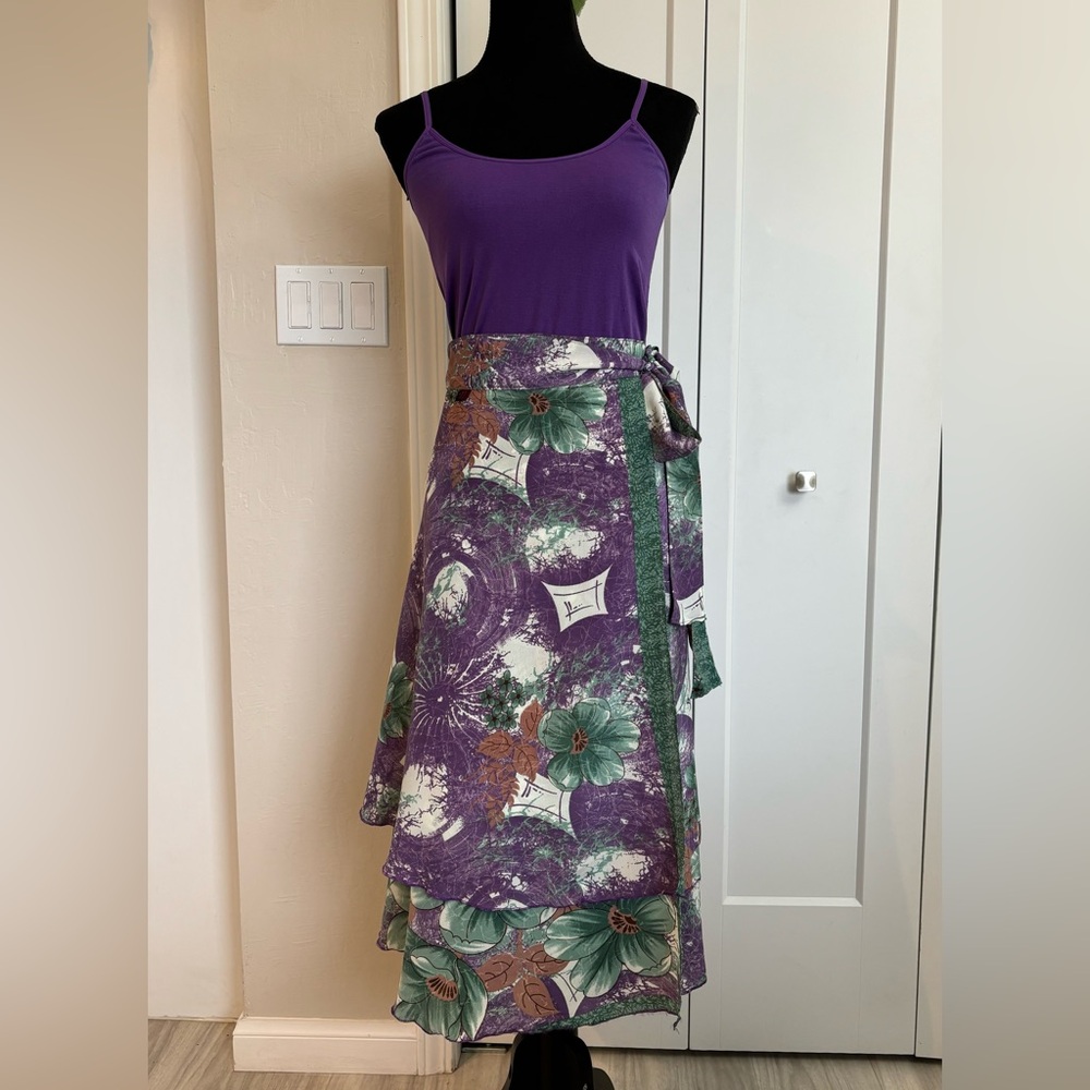 Layered Wrap Around Skirt/Dress and Tank Top
